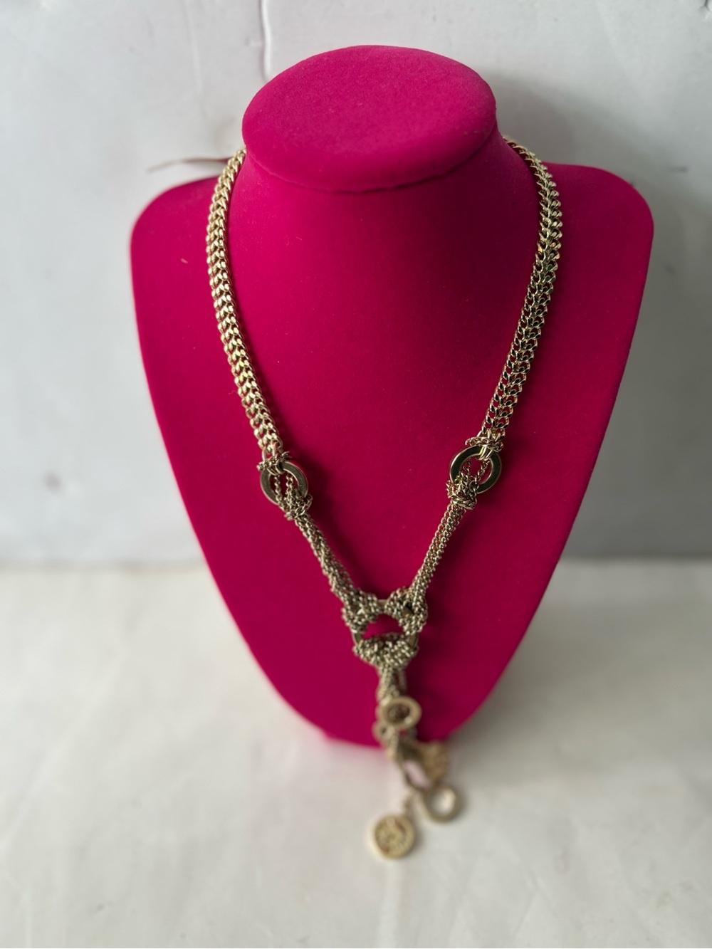 Anne Klein Gold Statement Knot-Link Necklace - Women Jewelry